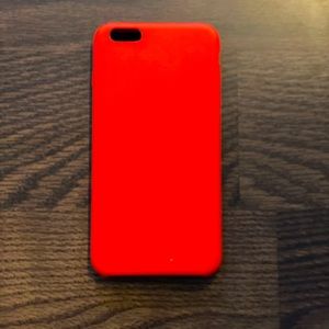 Red silicone iPhone 6s case